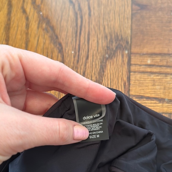 Dolce Vita Silver Studded Black Bikini - Picture 5 of 6